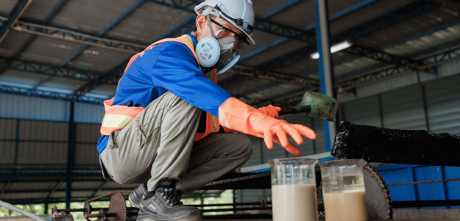 การนำน้ำมันที่ใช้แล้วมาผสมเพื่อใช้เป็นเชื้อเพลิงทดแทน